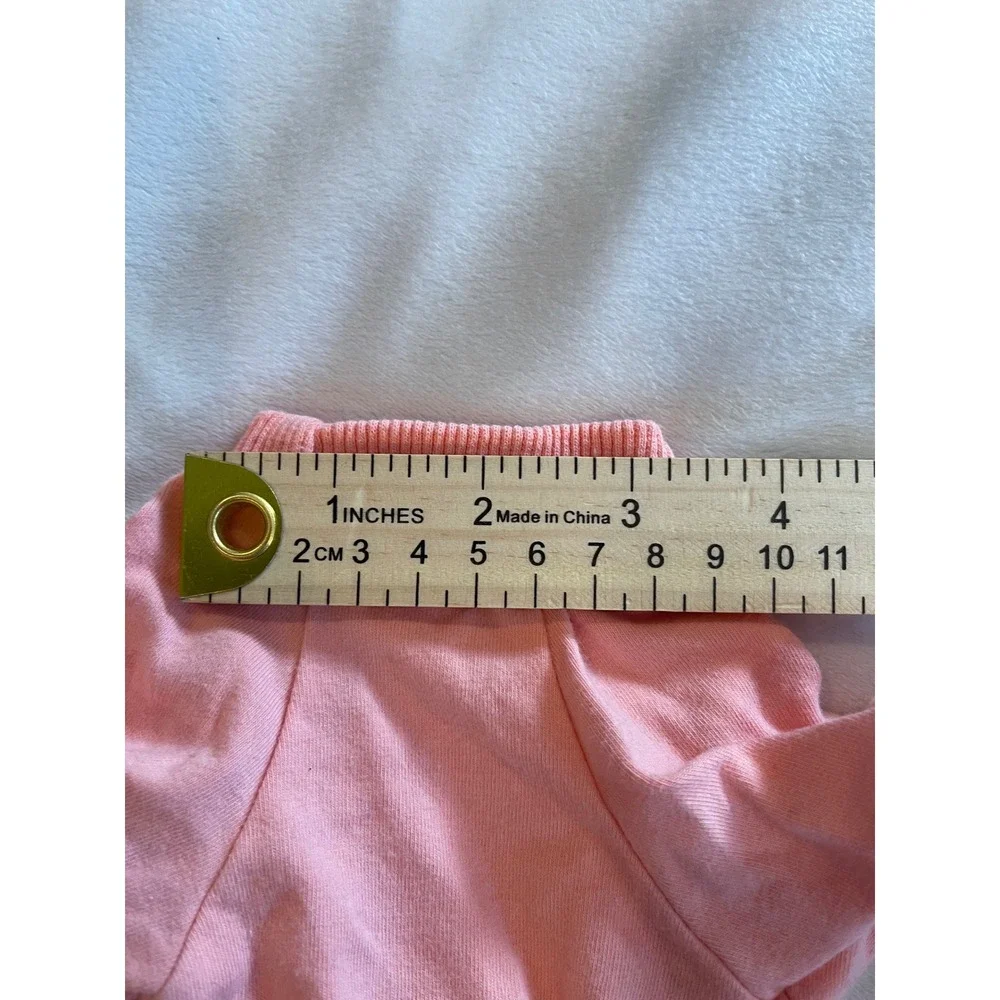 Pink Orange Ombre Pet Pajamas Small Dog Cat Jumpsuit XS Jersey Knit One Piece